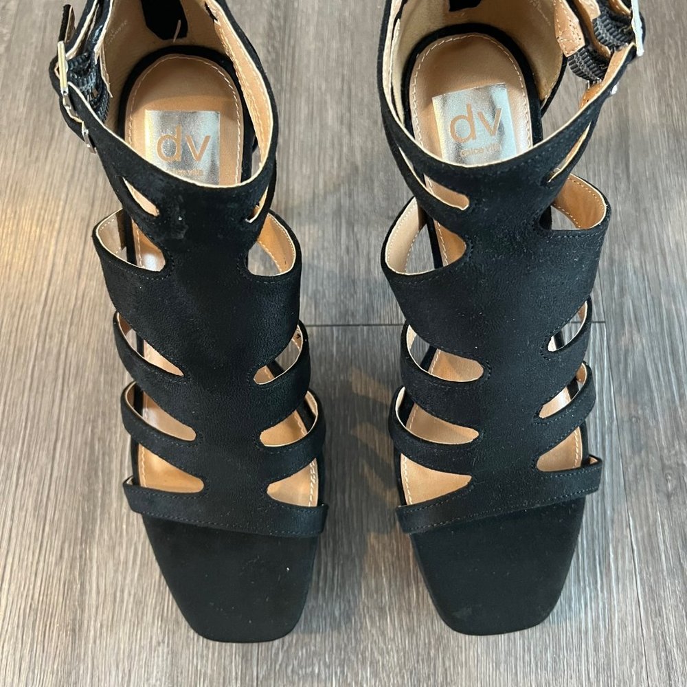 Dolce Vita Leanne black platform sandals high heels size 10 brand new